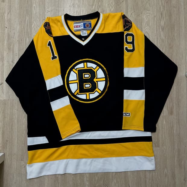 NHL CCM 보스턴 아이스하키 져지 유니폼 XL