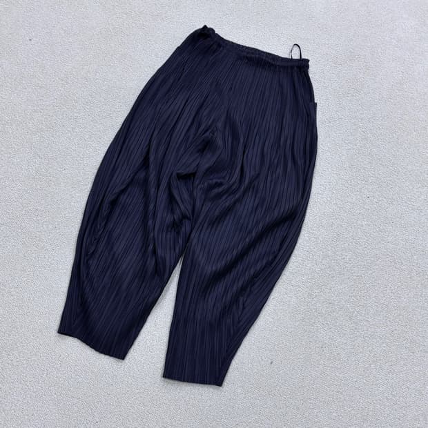 실측확인 톤톤플리츠 벌룬 와이드 팬츠 0415E