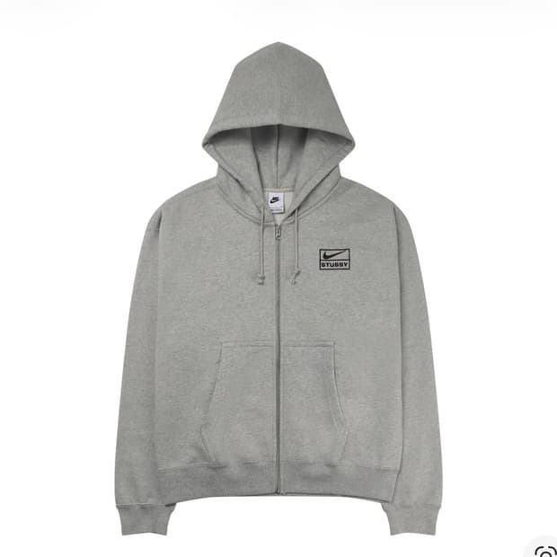 나이키 스투시 나투시 후드집업 그레이