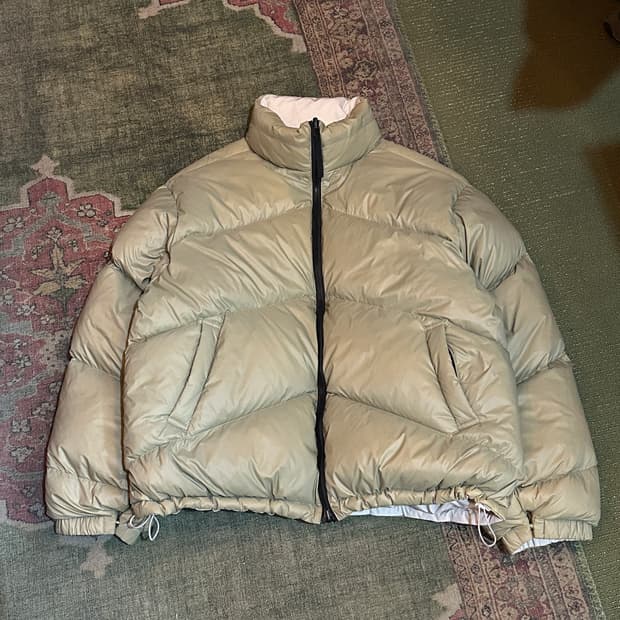 디자이너 브랜드 리버서블 덕다운 패딩 