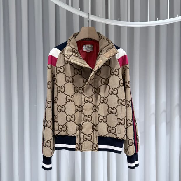48 / 구찌 GG 점보 베이지 집업 자켓