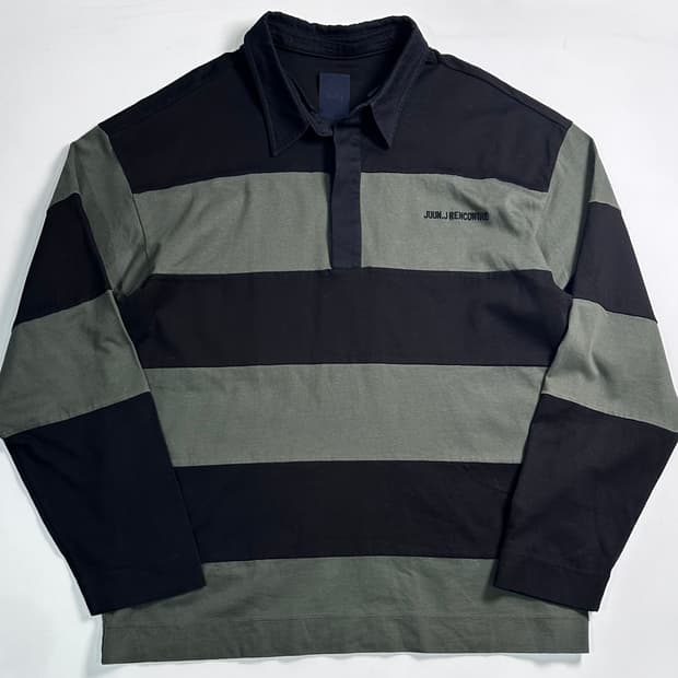 준지 스트라이프 럭비 티 