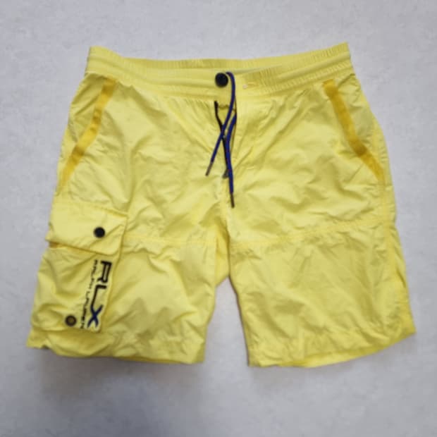 폴로 랄프로렌 RLX 옐로우 카고 반바지