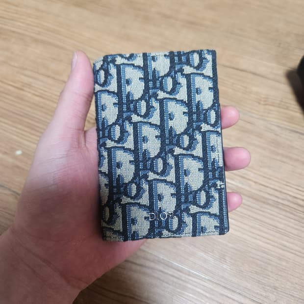 디올 자카드 2단 카드지갑