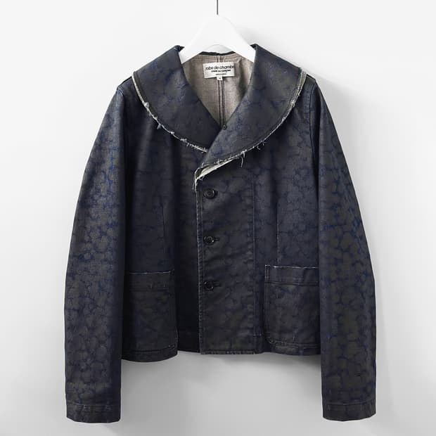 2001 AD robe de chambre 꼼데가르송 데님 자켓