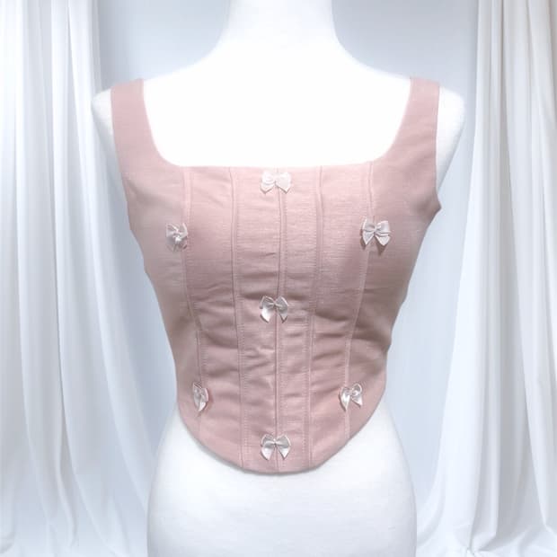 발레코어 로걀 리본 나시