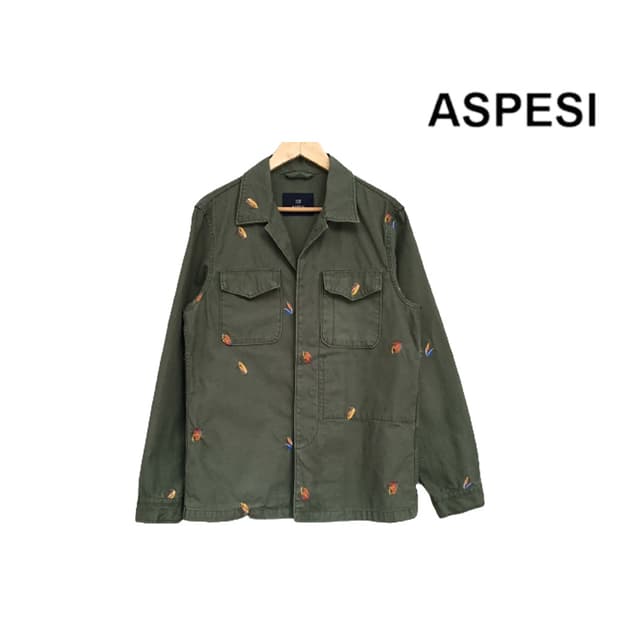 [L] 아스페시 자수 코튼 자켓