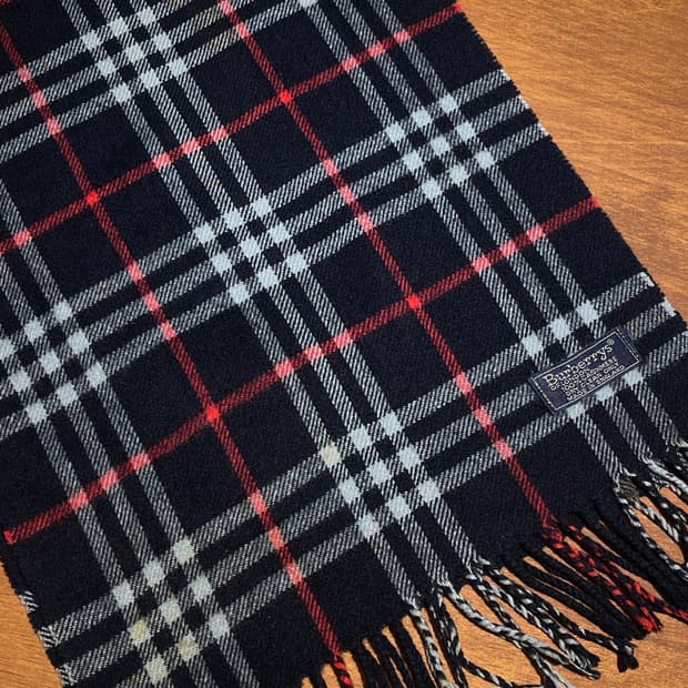 빈티지 버버리 캐시 머플러