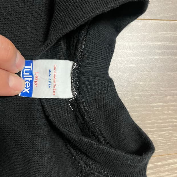 tultex 툴텍스 검정 50/50 스웻셔츠 판매 후