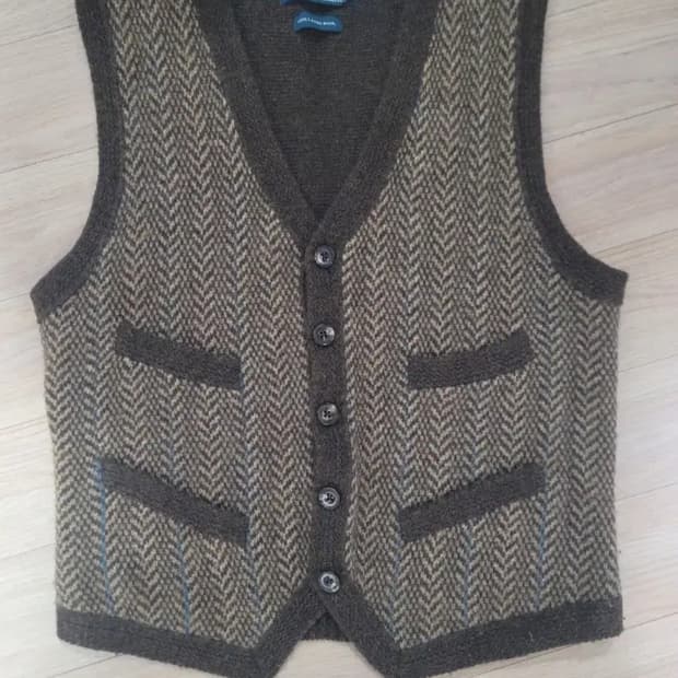 polo herringbone vest