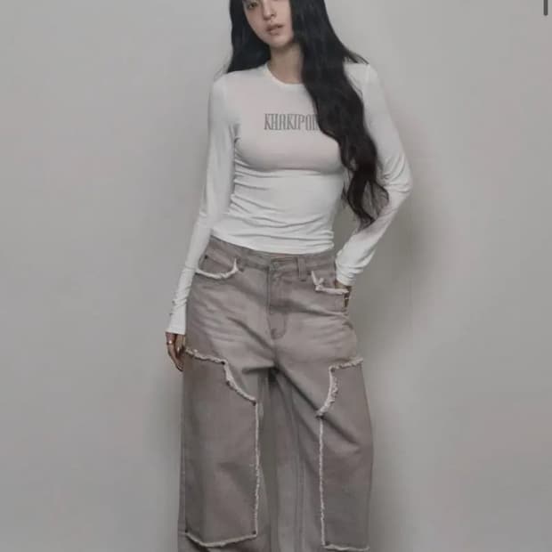 카키포인트 Sand Denim Pants