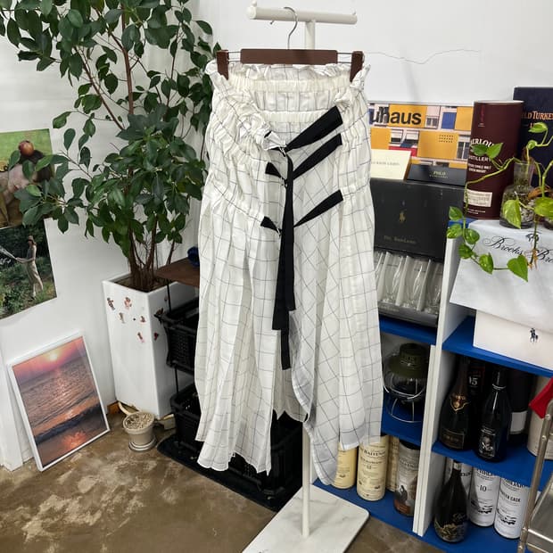 사카이 우먼 체크 스커트 1