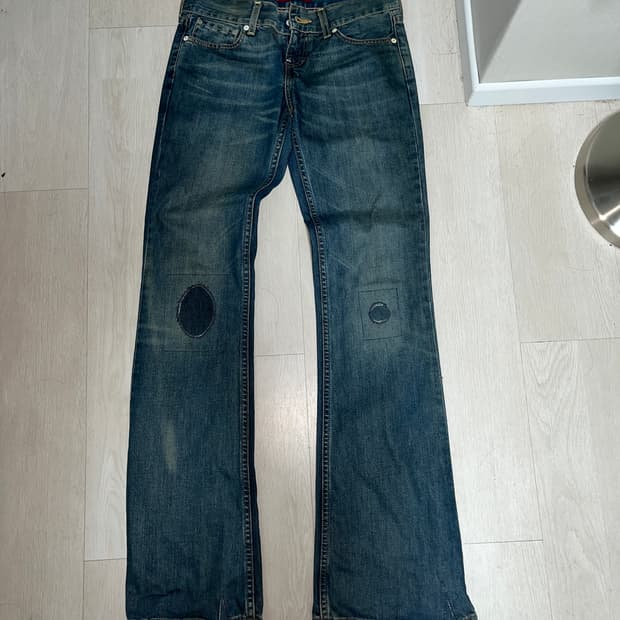 리바이스 리페어 부츠컷 데님 팬츠 517