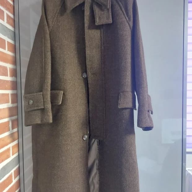 넌블랭크 래글런 집업 코트 BROWN