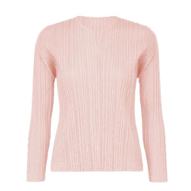 플리츠플리즈 라미 긴팔 탑