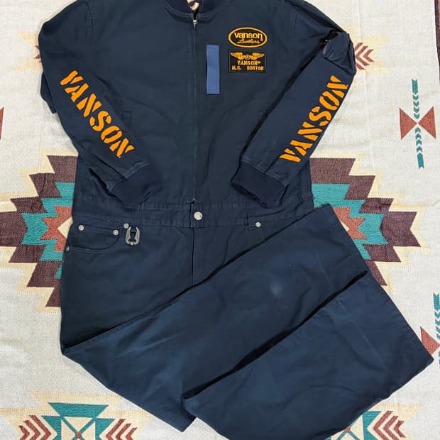 빅사이즈 밴슨 모터사이클 점프수트 커버올