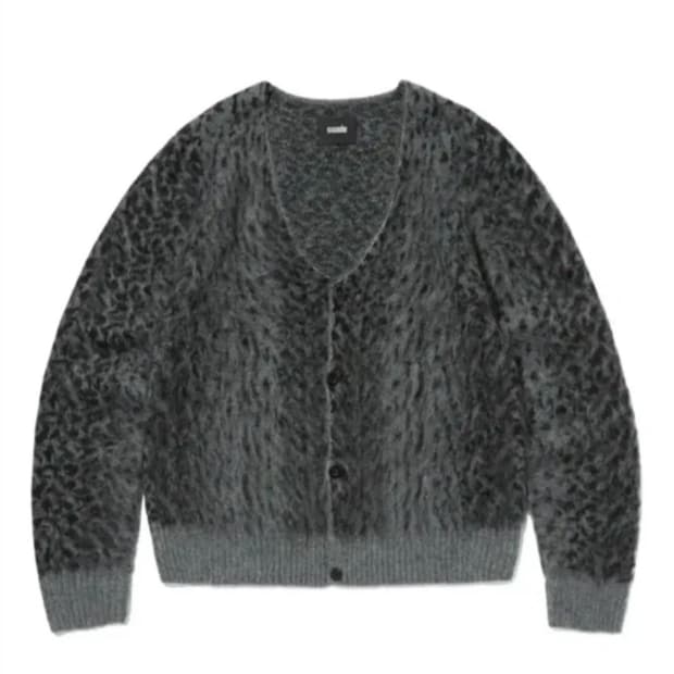 스웨이드 레오파드 가디건