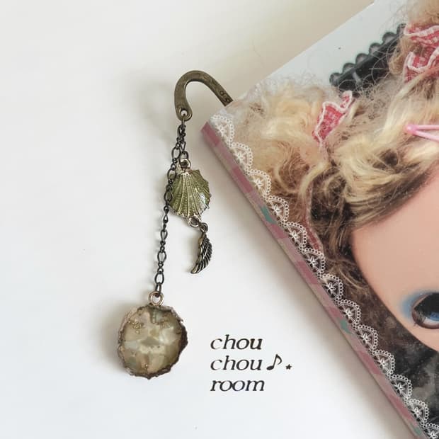 메탈 펜던트 책갈피 ⊰whispering shell⊱ bookmark