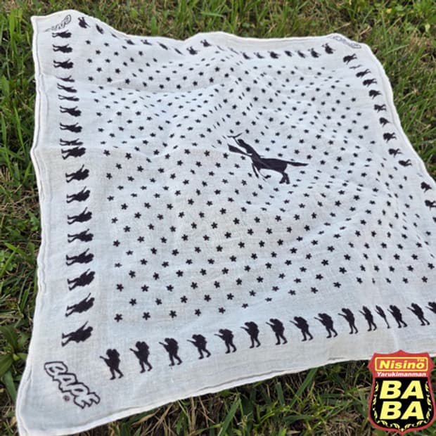 BAPE 풋솔져 화이트 반다나