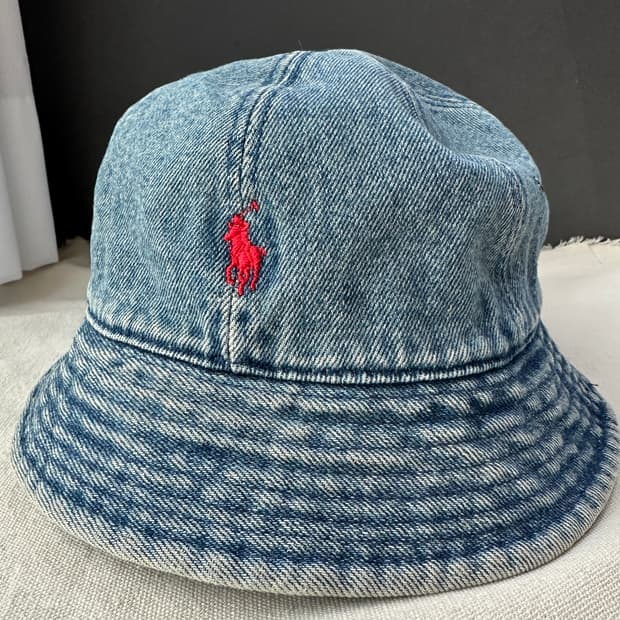 폴로 랄프로렌 데님 버킷햇 made in USA