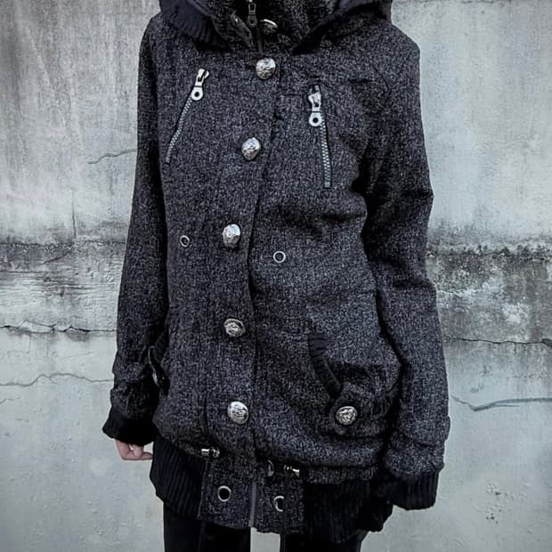 Buckle Detail Wool Jacket