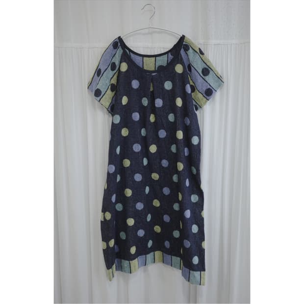 Terry Dot Raglan Dress