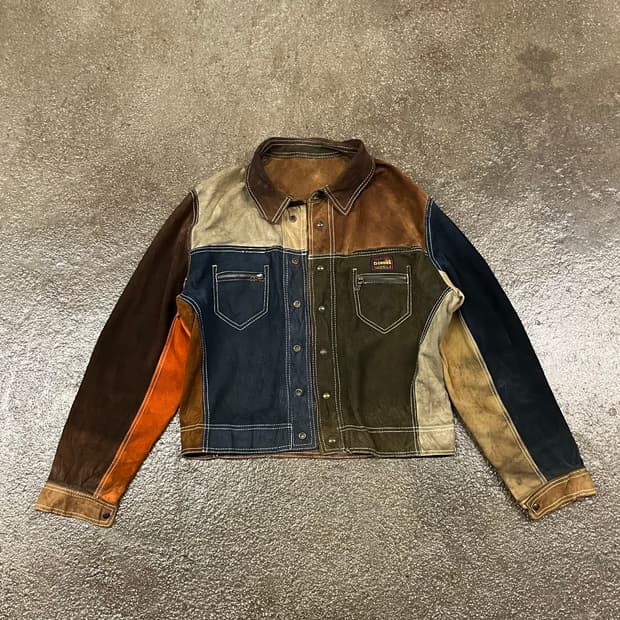 90s Diesel 리버시블 스웨이드 트러커 자켓 (105)