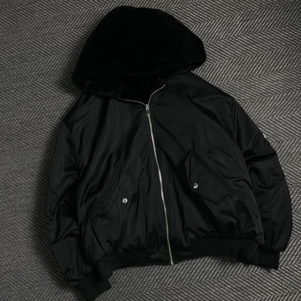 자라 리버시블 MA-1 박시핏 퍼 봄버 자켓y 4903