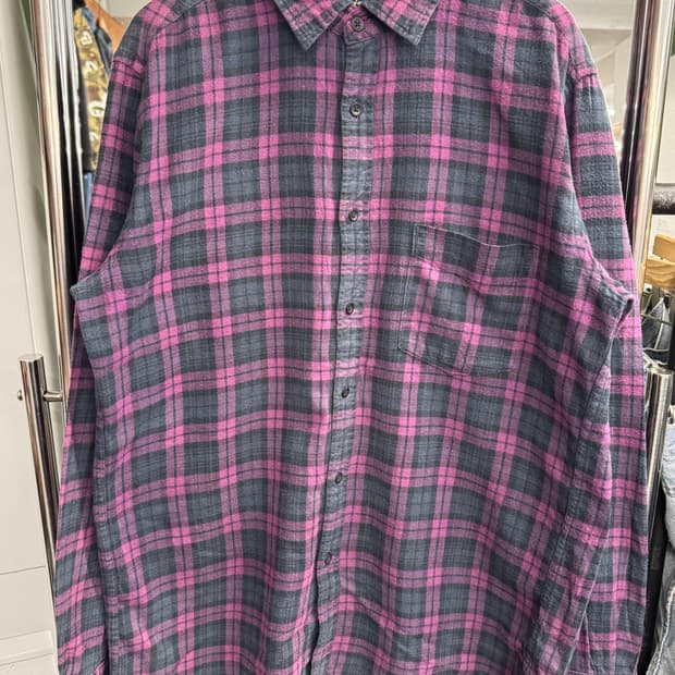 유니클로 플란넬 체크셔츠