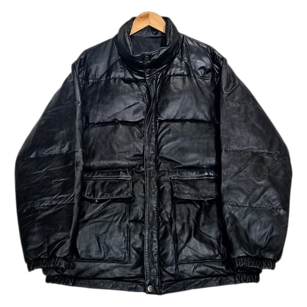 Vtg_소가죽 웨스턴 패딩 점퍼