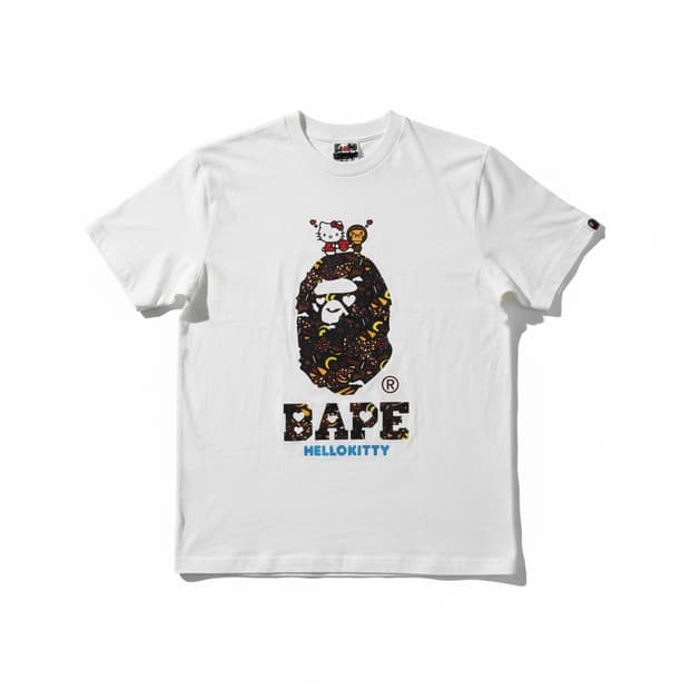 베이프 x 헬로키티 콜라보 티셔츠 M