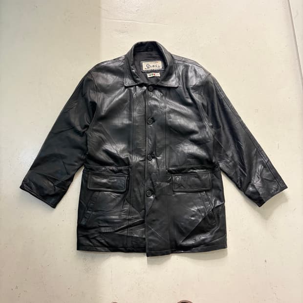 90s DISCO 빈티지 양가죽 자켓 XL