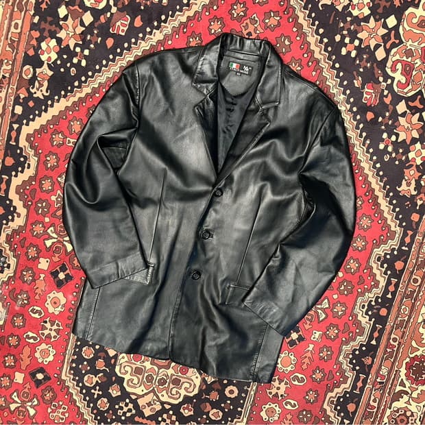 ( L-XL ) 가죽마이 가죽자켓 레더자켓 블레이저 빈티지가죽