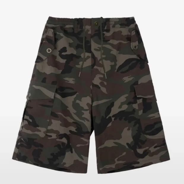 S) 이알티알 Camo Bermuda Shorts