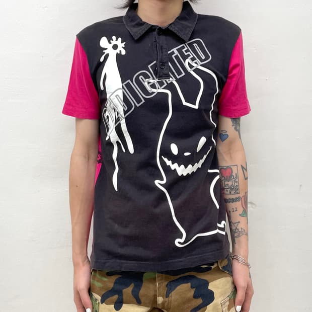 Ghost Dark Pink Skull T-Shirt