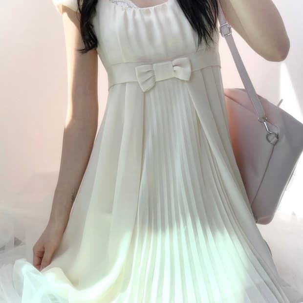 일본빈티지 마지카코온나 리본 원피스 러블리 로걀 히메 모리 너드