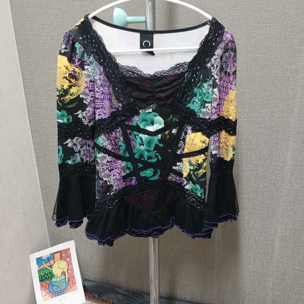 오즈온 오리엔탈 레이스 블라우스