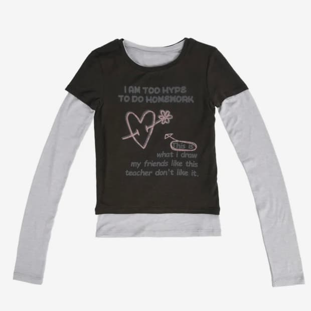 에이이에이이 aeae TOMBOY Layered L/S-[DARK BRO