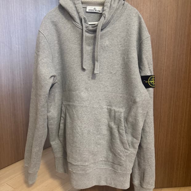 스톤아일랜드 그레이 후드티 M사이즈