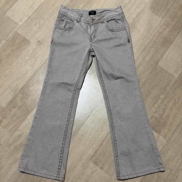 키이라 뮤트베이지 로우 부츠컷 S