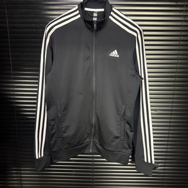 아디다스 검흰 블랙 화이트 트랙탑 져지 저자 집업 파이어버드 올드스쿨 L