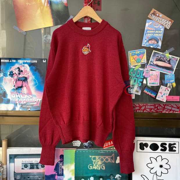 90s CoopersTown Cleveland Wool Sweater