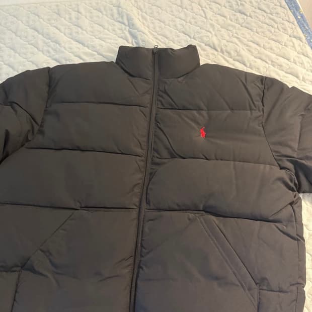 폴로 랄프로렌 블랙 숏패딩