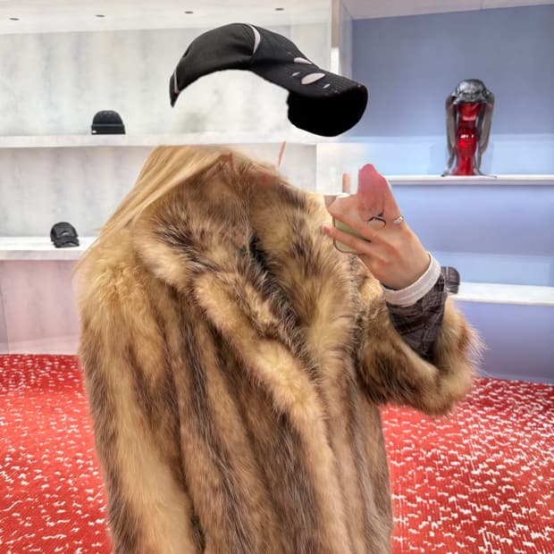 빈티지 리얼 퍼자켓