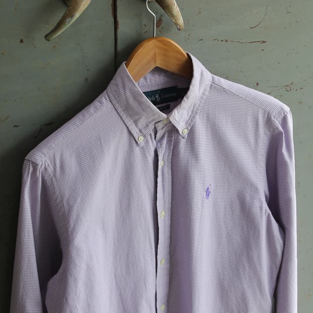 (착용컷) 폴로 랄프로렌 체크 셔츠 (남성용 98-100)