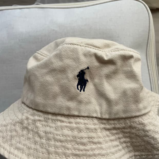 랄프로렌 벙거지 모자 베이지