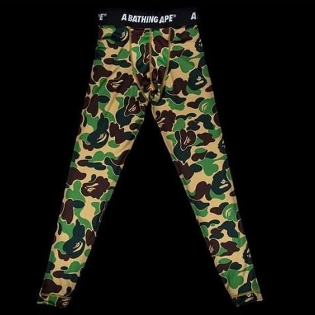 베이프 / 아디다스 컨소시엄 슈퍼볼 컬렉션그린카모 타이즈 /XL