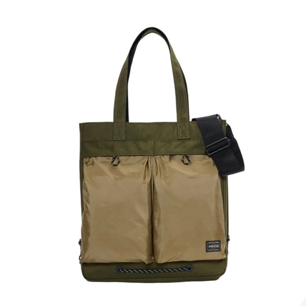포터 오리지널 투웨이 토트백 L 카키 샌드컬러 새상품