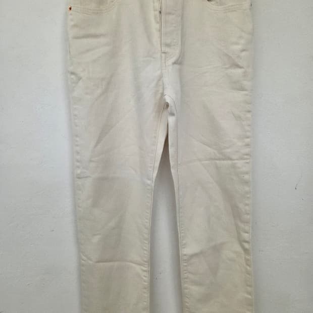 빅E 리바이스 501 프리미엄 크림색 청바지