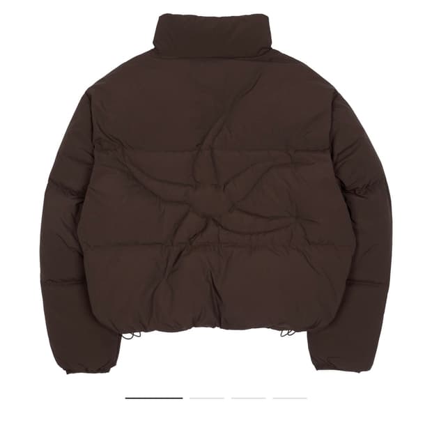 더콜디스트모먼트 패딩 브라운